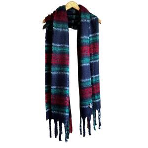 Aerie Plaid Blanket Scarf OS Large Rectangular